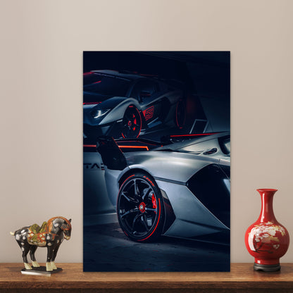 Lamborghini Aventador Essenza SCV12 Hypercar 40x60cm Metal Print Ready to Hang