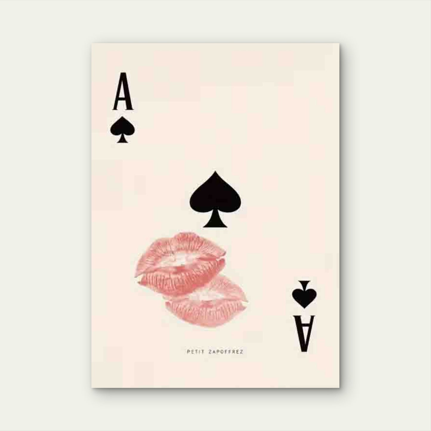 Design of The Ace of Spades Metal Print Ready to Hang - Bella Home Decor