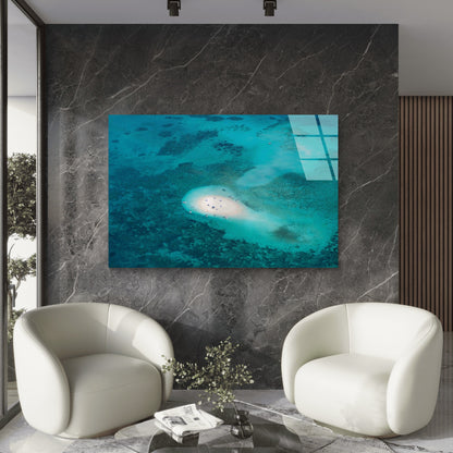 Ocean Coast Landscape Tempered Glass Printing Wall Art Australian Made Quality