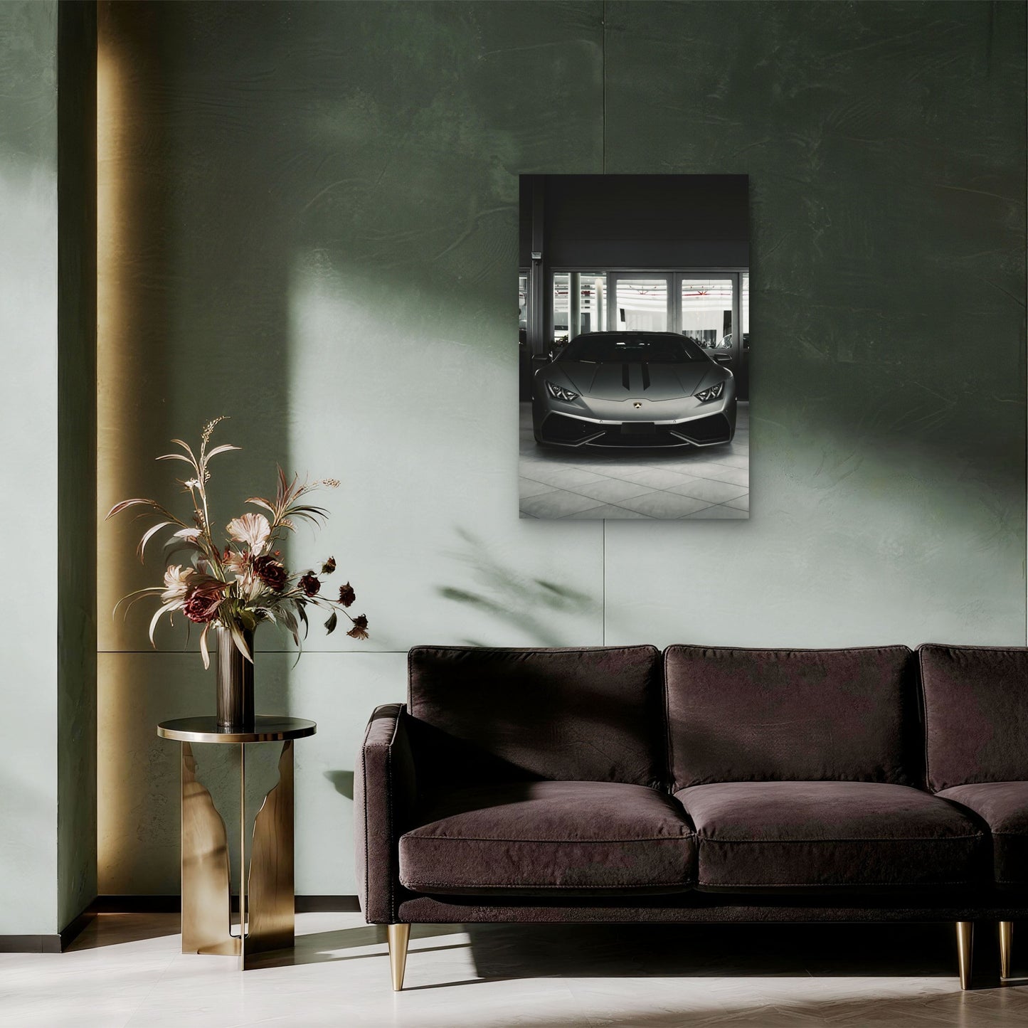 Lamborghini Huracán 40x60cm Metal Print Ready to Hang