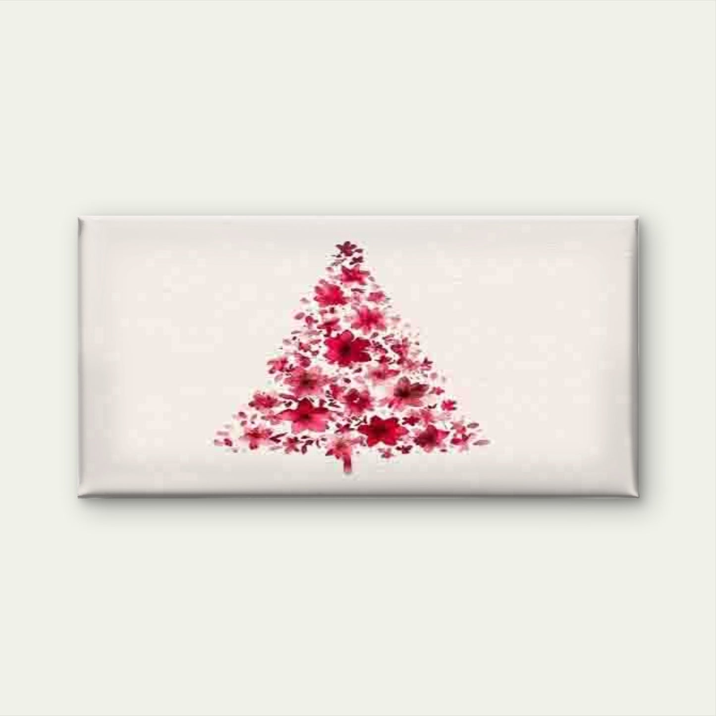 Abstract Floral Christmas Tree Wall Art Canvas Office Home Room Framed 120x60cm