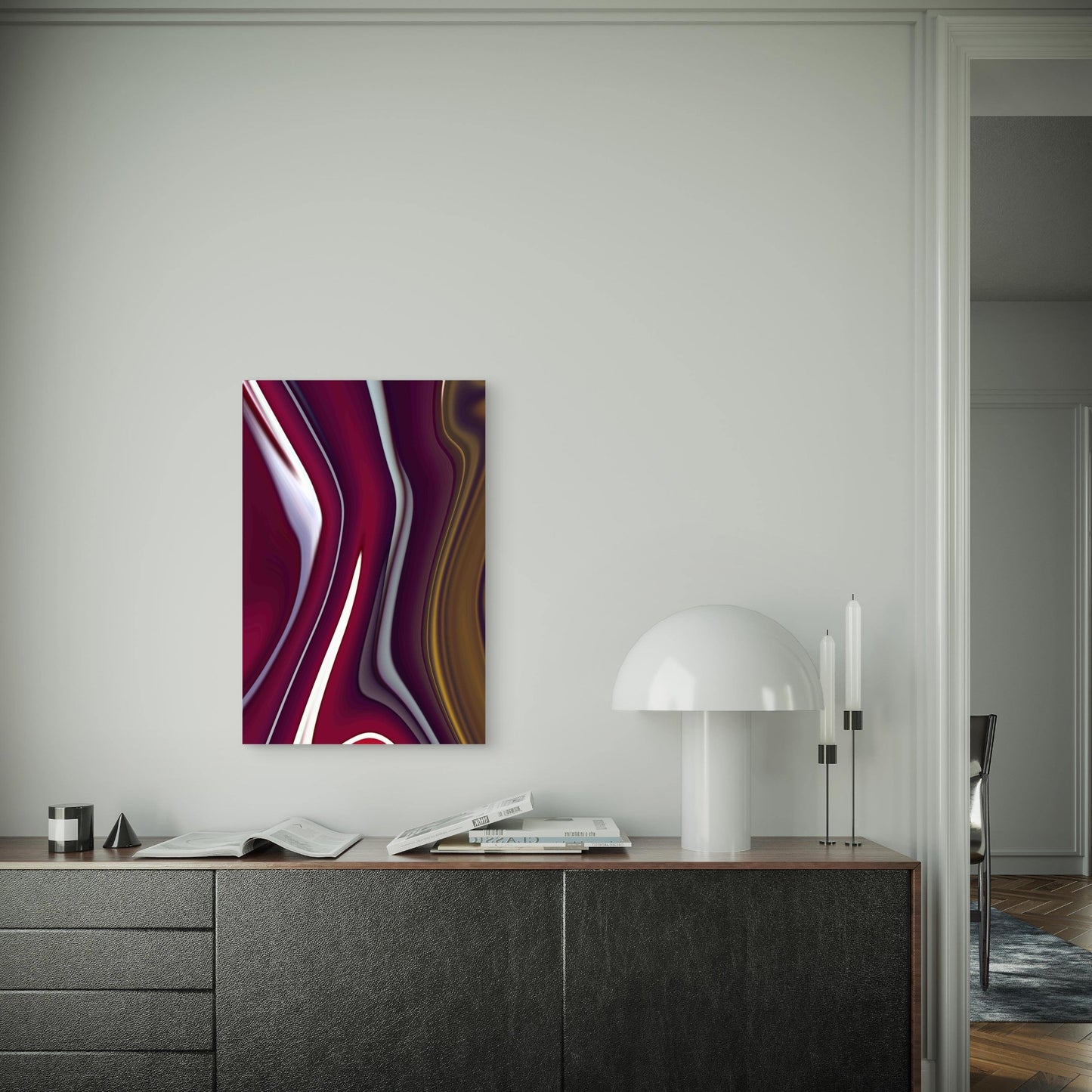 Red and Yellow Abstract Background 60x90cm Metal Print Ready to Hang