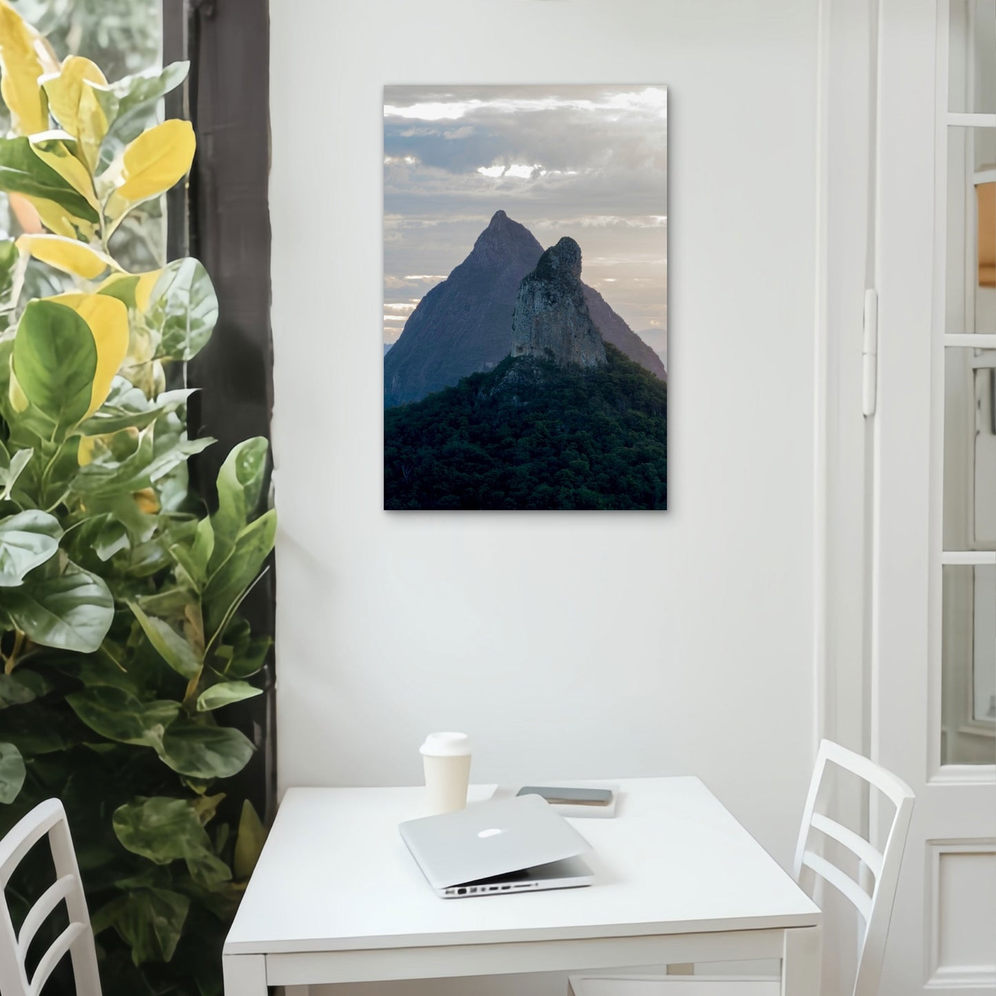 Australian Volcanic Peaks Rock Wall Art 40x60cm Metal Print Ready to Hang