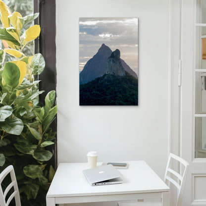 Australian Volcanic Peaks Rock Wall Art 40x60cm Metal Print Ready to Hang