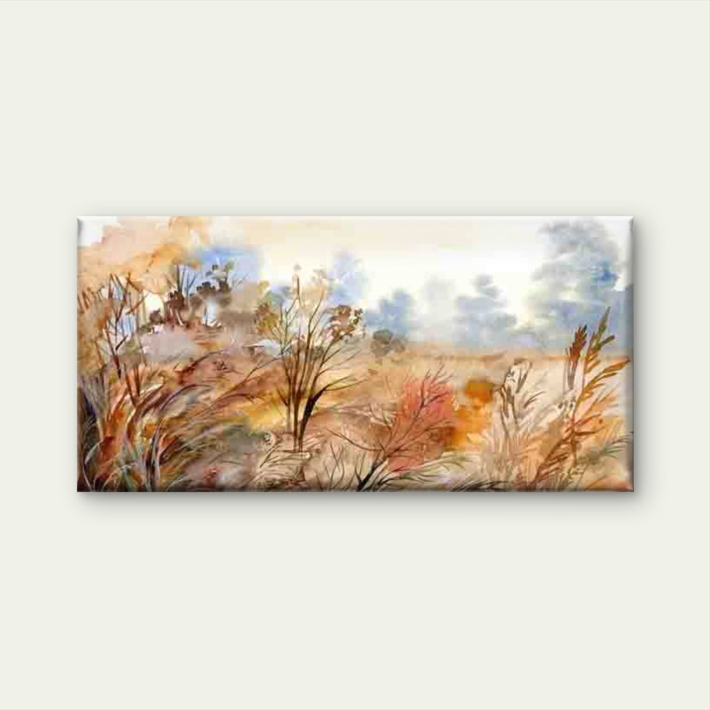 Abstract Autumn Landscape Wall Art Canvas Office Home Room Framed 120x60cm