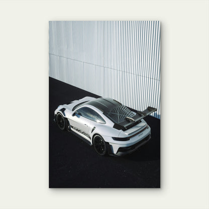 Luxury Porsche GT3RS Racing Sports Car 40x60cm Metal Print Ready to Hang