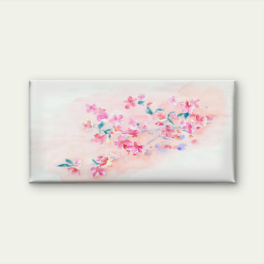 Japanese Pink Cherry Blossom Wall Art Canvas Office Home Room Framed 120x60cm