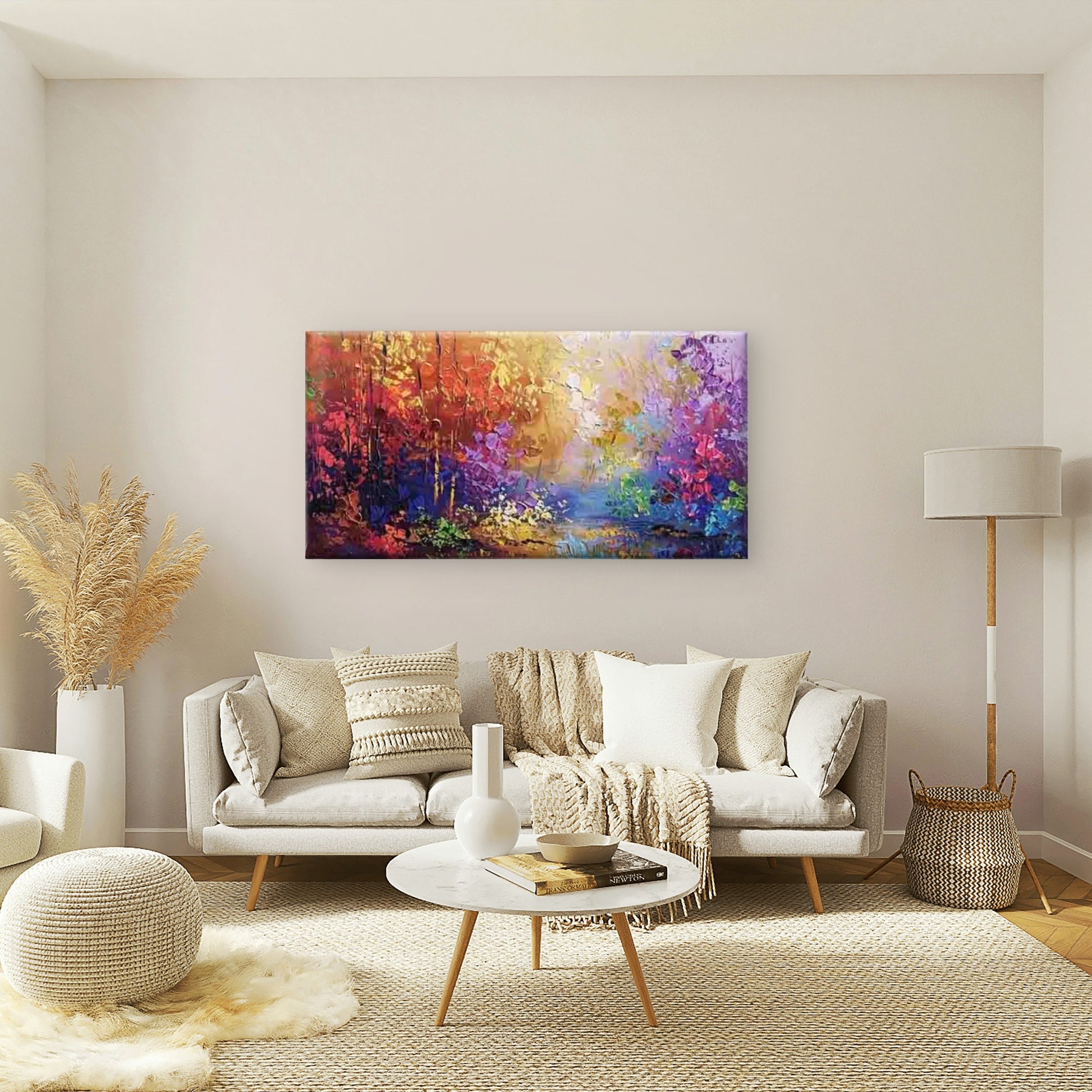 Colorful Autumn Colors Wall Art Canvas Office Home Room Framed 120x60cm
