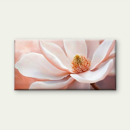 Elegant White Hibiscus Flower Wall Art Canvas Office Home Room Framed 120x60cm