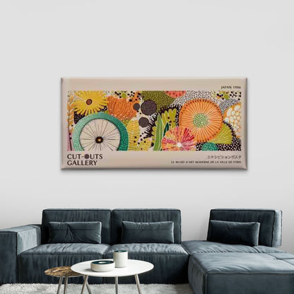 Abstract Floral Botanical Wall Art Canvas Office Home Room Framed 120x60cm