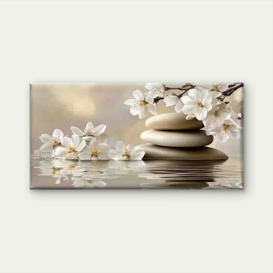 Zen Harmony Artwork Wall Art Canvas Office Home Room Framed 120x60cm
