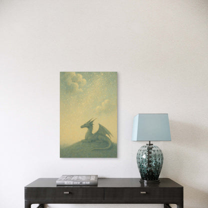 Fantasy Art Featuring A Dragon Metal Print Ready to Hang