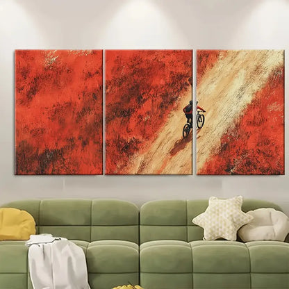 3pcs Mabie Mountain Biking Phoenix Wall Art Set Canvas Framed 40x60cm - High Quality Print 100% Australian Made Wall Canvas Ready to Hang