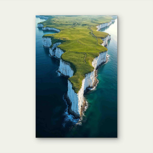 Nature Aerial View 40x60cm Metal Print Ready to Hang
