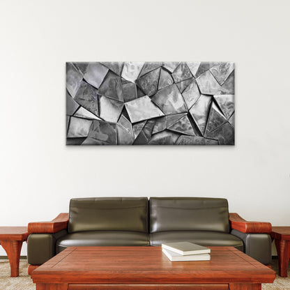 Abstract Art Geometric Shapes Wall Art Canvas Office Home Room Framed 120x60cm - Bella Home Decor