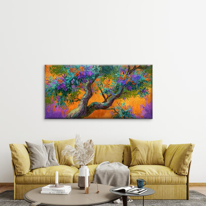 Vibrant, & Floral Botanical Wall Art Canvas Office Home Room Framed 120x60cm - Bella Home Decor