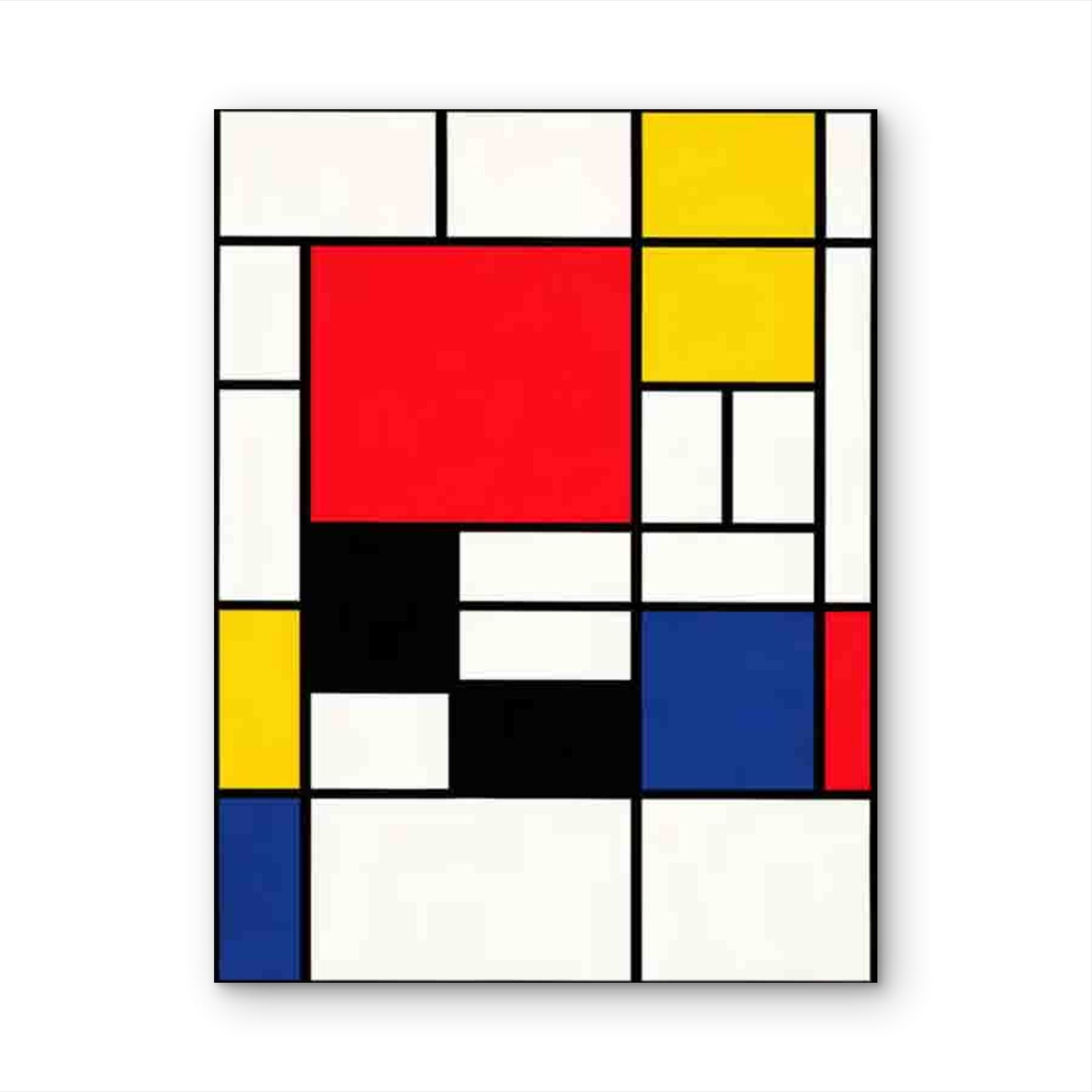 Retro Abstract Geometric 40x60cm Metal Print Ready to Hang - Bella Home Decor