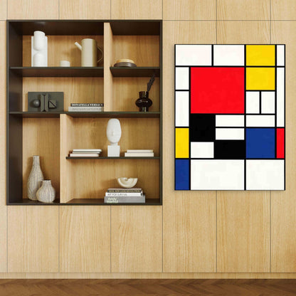 Retro Abstract Geometric 60x90cm Metal Print Ready to Hang - Bella Home Decor