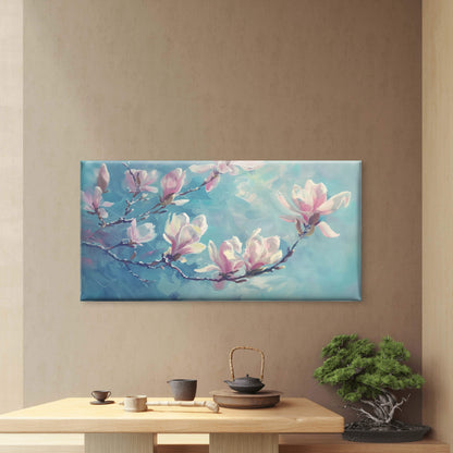 Vibrant Spring Morning Glow Wall Art Canvas Office Home Room Framed 120x60cm - Bella Home Decor