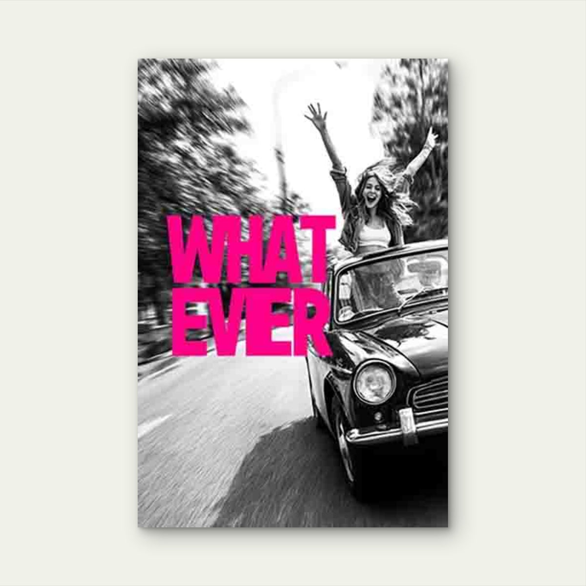 Carefree Road Trip Vibes 60x90cm Metal Print Ready to Hang