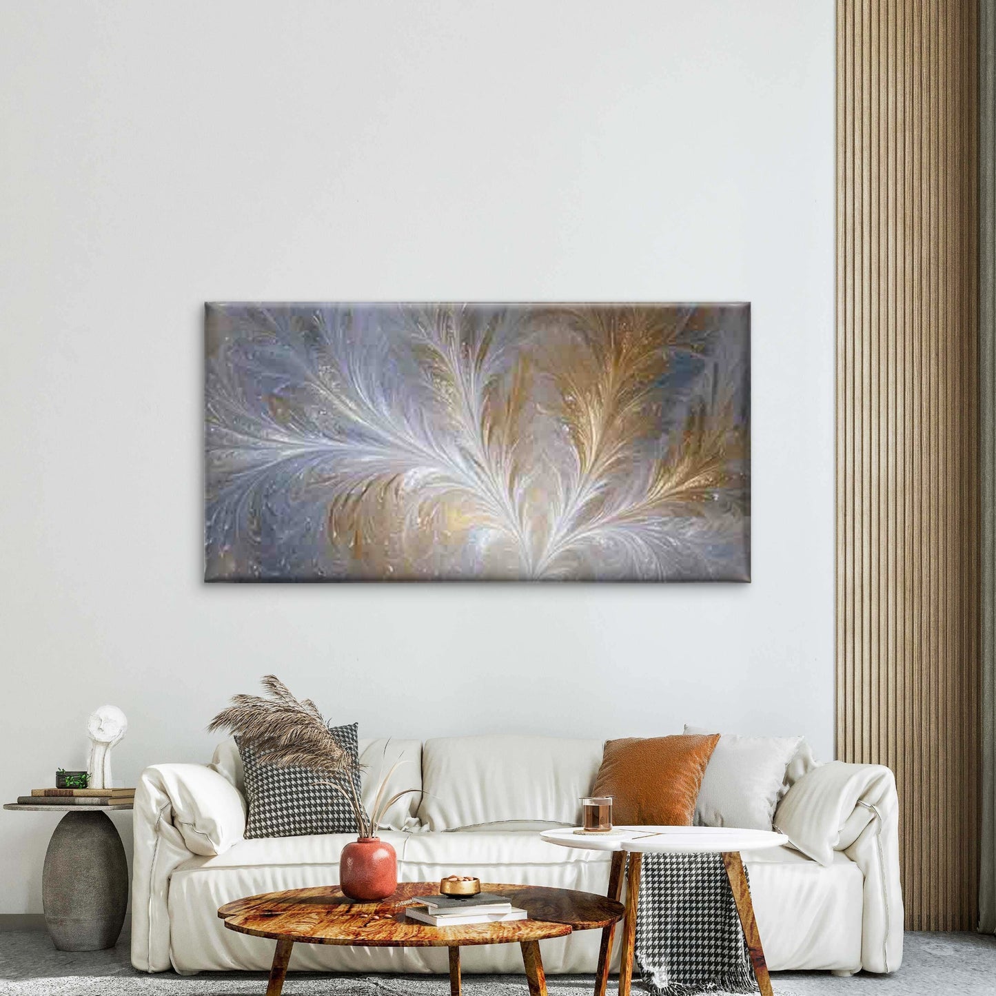 Abstract Patterns in Nature Wall Art Canvas Office Home Room Framed 120x60cm