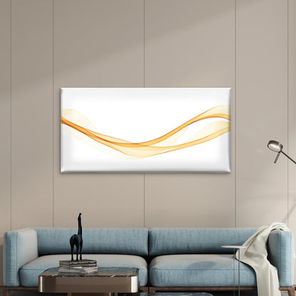 Gold Color Abstract Transparent Wall Art Canvas Office Home Room Framed 120x60cm - Bella Home Decor