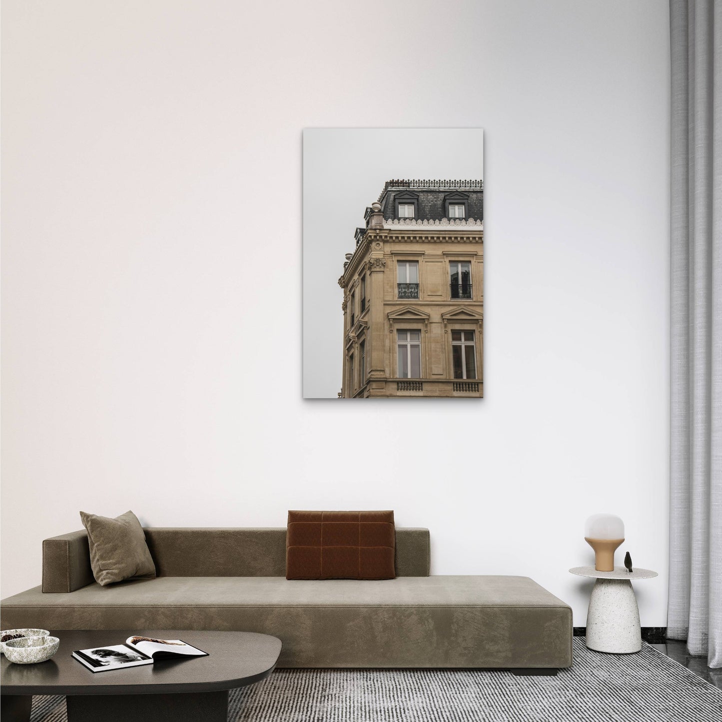Haussmannian Architecture Of Central Paris 60x90cm Metal Print Ready to Hang