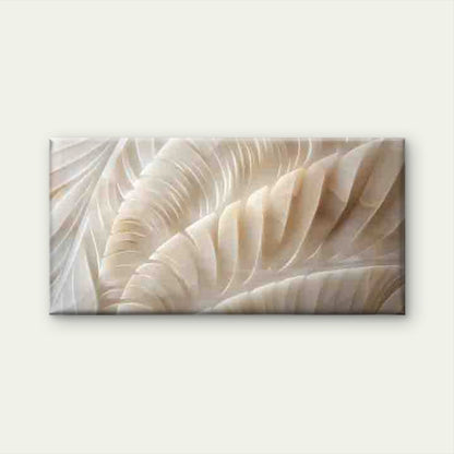 Abstract Beige Feather Wall Art Canvas Office Home Room Framed 120x60cm - Bella Home Decor