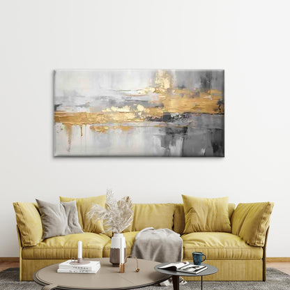Modern Abstract with Accent Wall Art Canvas Office Home Room Framed 120x60cm