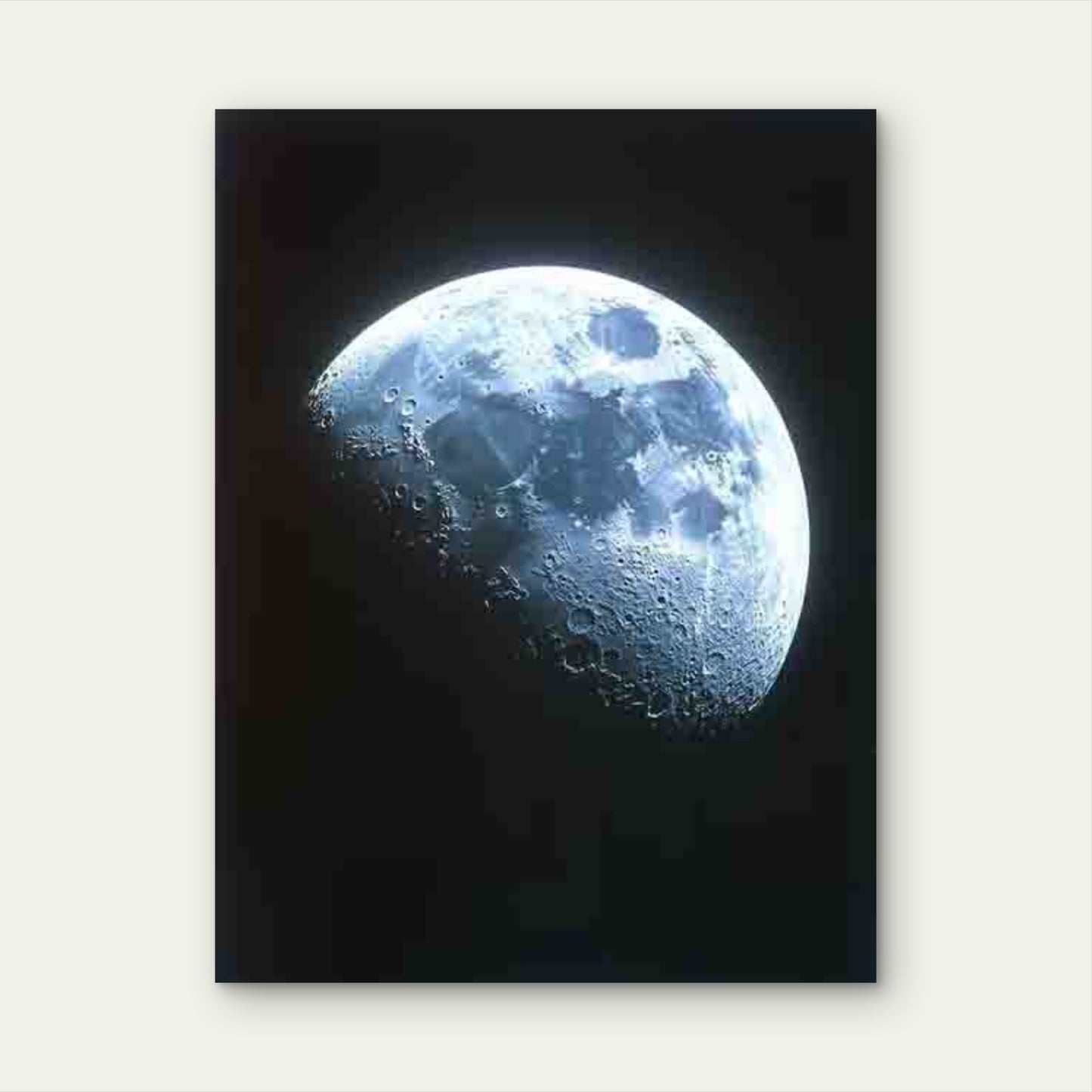 The Pale Dot and Earthrise Photos 60x90cm Metal Print Ready to Hang