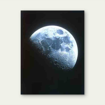 The Pale Dot and Earthrise Photos 60x90cm Metal Print Ready to Hang