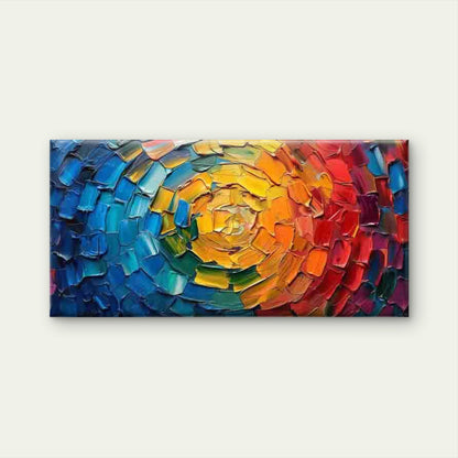Abstract Colorful Swirl Texture Wall Art Canvas Office Home Room Framed 120x60cm