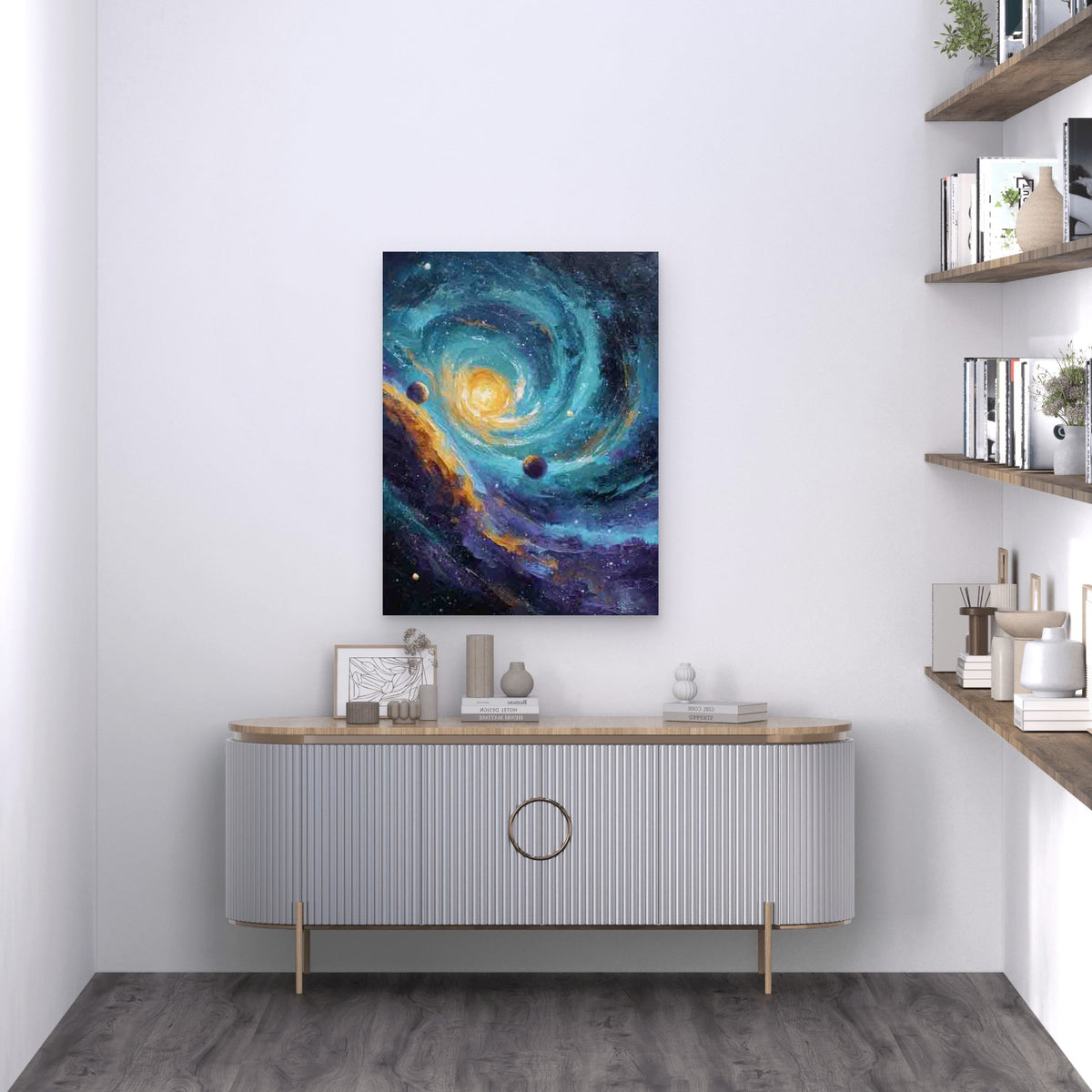 Starry Intergalactic Skies 60x90cm Metal Print Ready to Hang