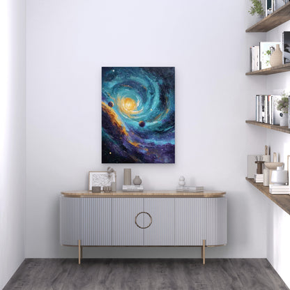 Starry Intergalactic Skies 60x90cm Metal Print Ready to Hang