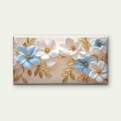 Modern Colorful Floral Wall Art Canvas Office Home Room Framed 120x60cm