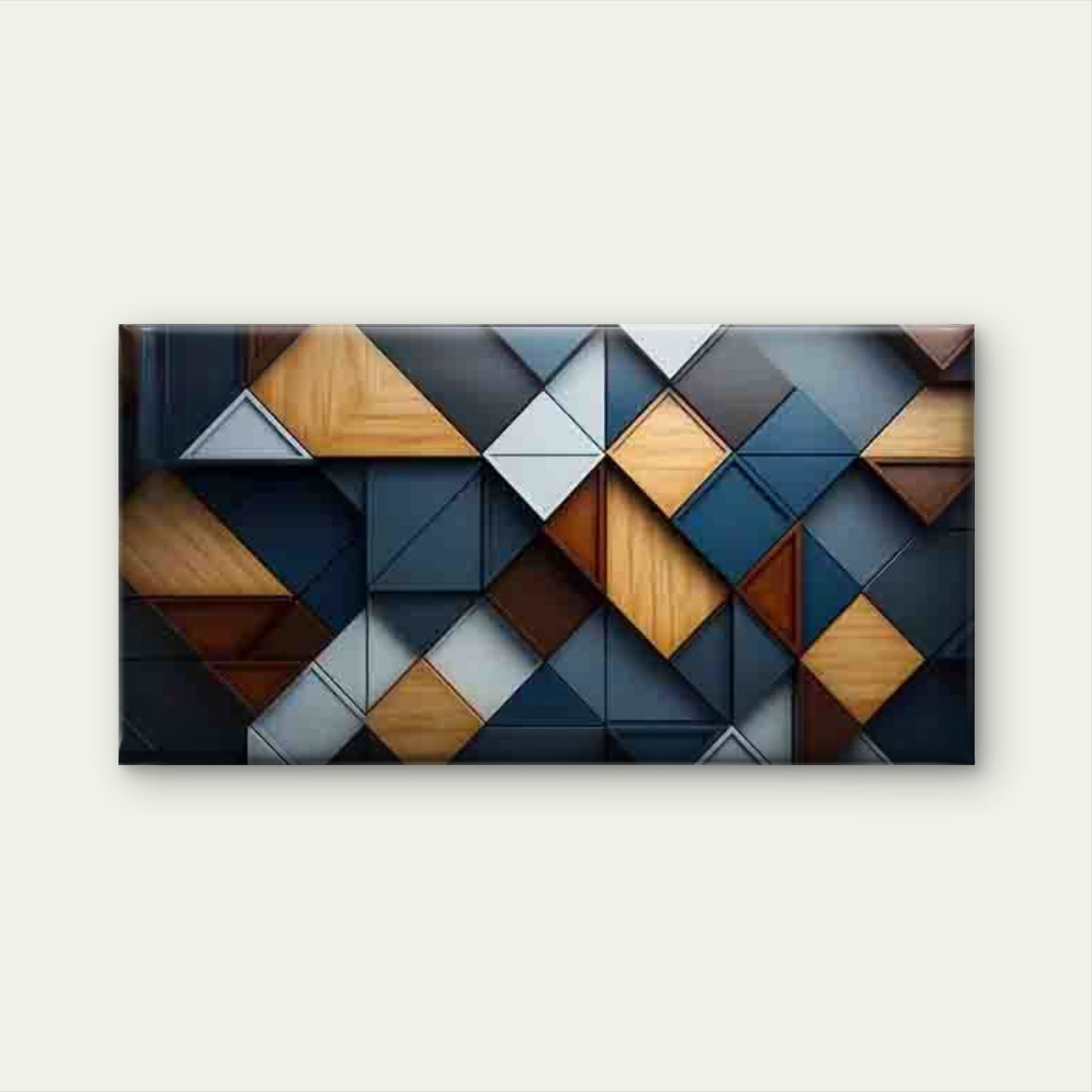 Abstract Geometric Wall Art Canvas Office Home Room Framed 120x60cm
