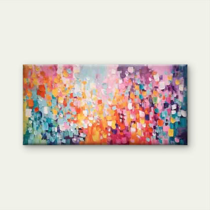 Abstract Colorful Shapes Wall Art Canvas Office Home Room Framed 120x60cm - Bella Home Decor