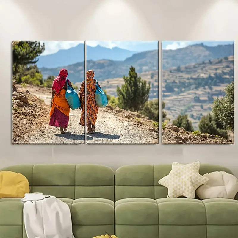 3pcs Eritrea African Wall Art Prints Metal Print Ready to Hang Art