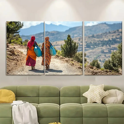 3pcs Eritrea African Wall Art Prints Metal Print Ready to Hang Art