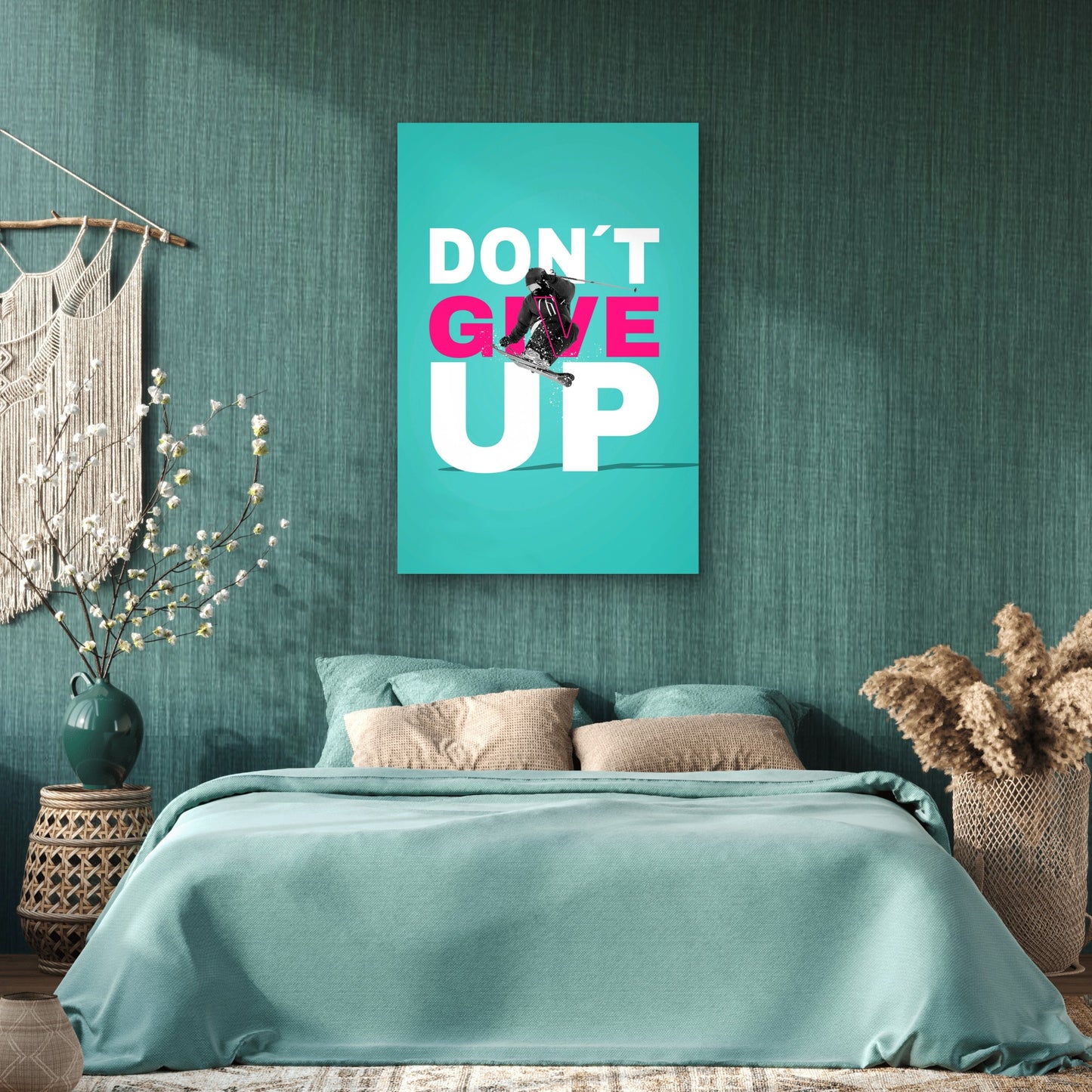 Do Not Give Up Motivational 5mm thick Plastic Poster Ready to Hang 90x60cm