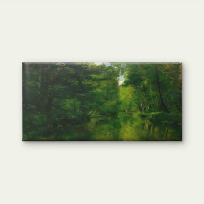 Forest River Landscape Wall Art Canvas Office Home Room Framed 120x60cm - Bella Home Decor