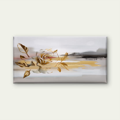 Abstract White Rose Blossom Floral Wall Art Canvas Office Home Framed 120x60cm