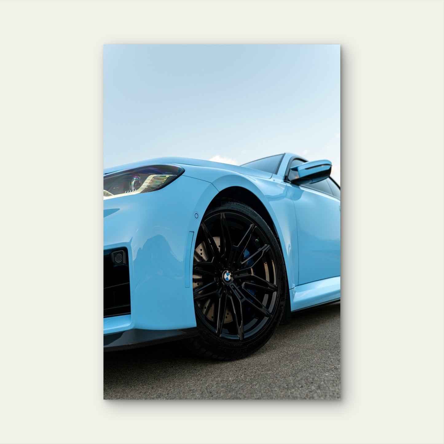 BMW M2 Coupe in Zandvoort Blue Metal Print Ready to Hang