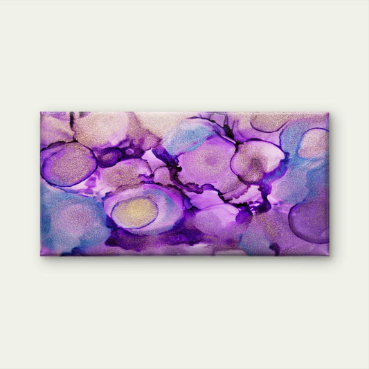 Celestial Pools Of Purples Wall Art Canvas Office Home Room Framed 120x60cm