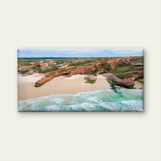 Aerial View Beautiful Ocean Wall Art Canvas Office Home Room Framed 120x60cm
