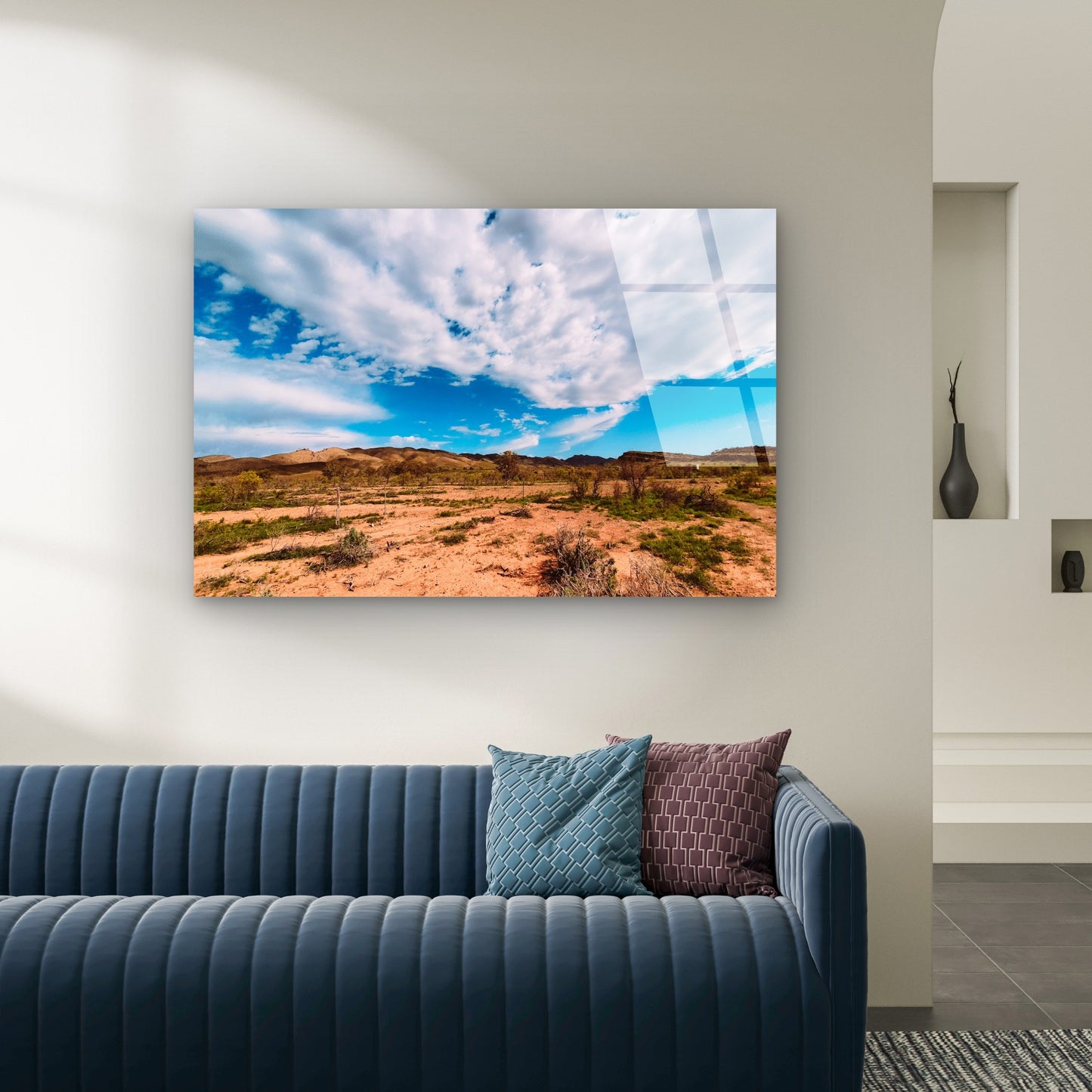 Flinders Ranges Wild Red Earth Valley Acrylic Glass Printing Wall Art Australian Made Quality