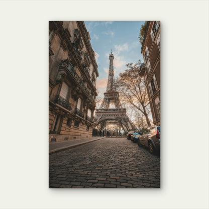 View Of The Eiffel Tower In Paris France 60x90cm Metal Print Ready to Hang
