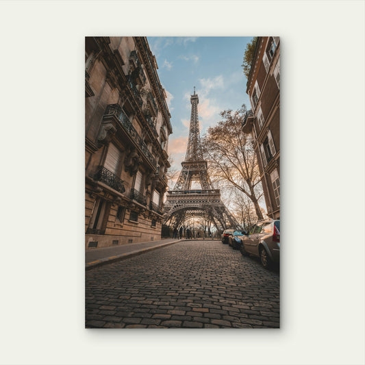 View Of The Eiffel Tower In Paris France 60x90cm Metal Print Ready to Hang