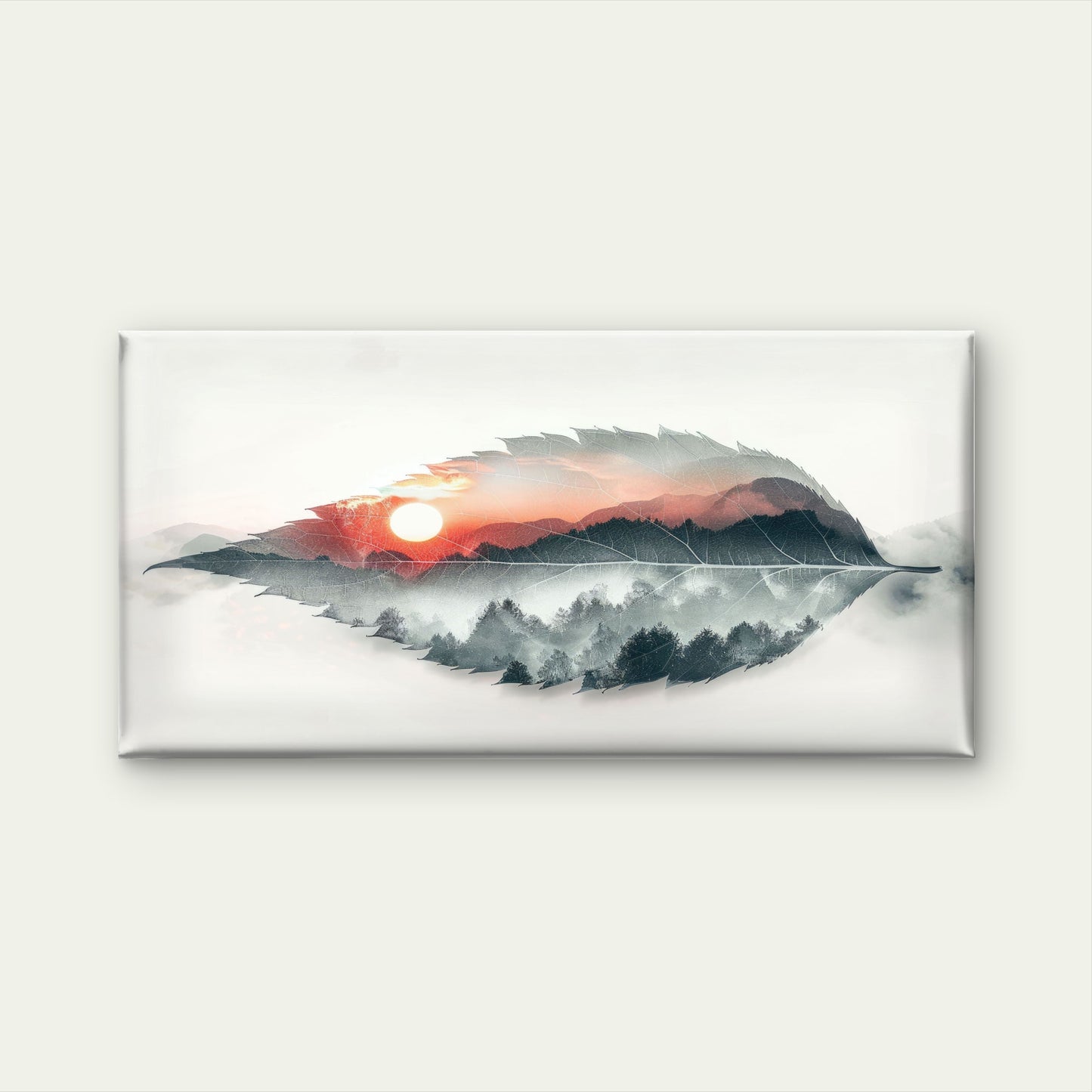 Nature's Peaceful Morning View Wall Art Canvas Office Home Room Framed 120x60cm