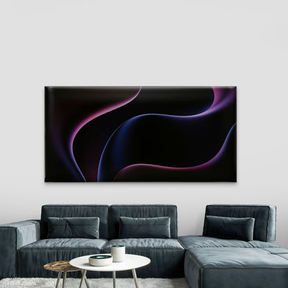 Deep Velvet Flowing Shapes Wall Art Canvas Office Home Room Framed 120x60cm
